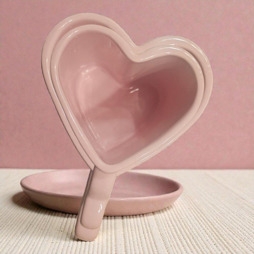 Pink Heart-Handle Ceramic Mug - Picture 8 of 8